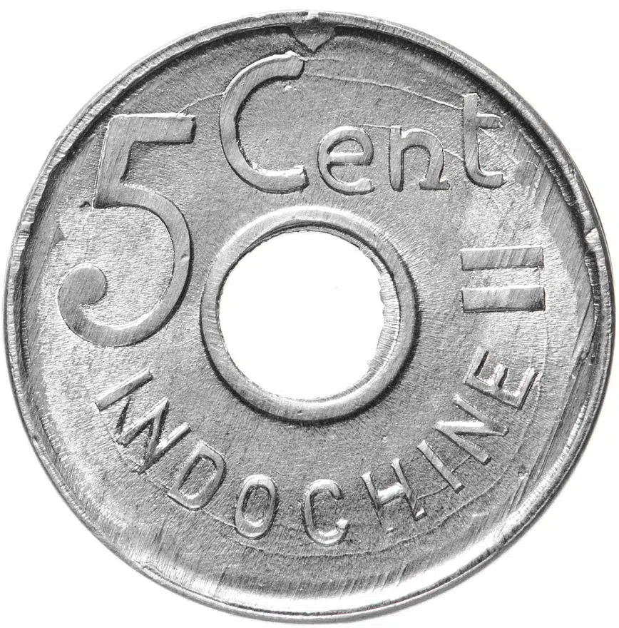 Французский Индокитай 5 сантимов (centimes) 1943