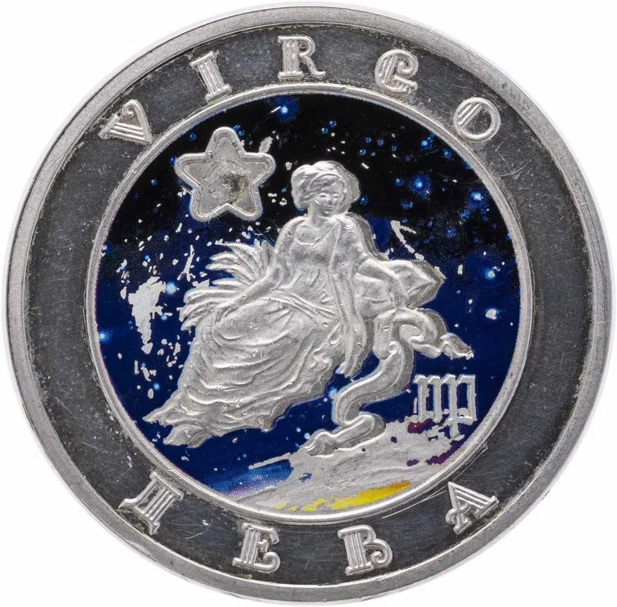 Армения 100 драмов 2008  Знаки зодиака - Дева, аверс