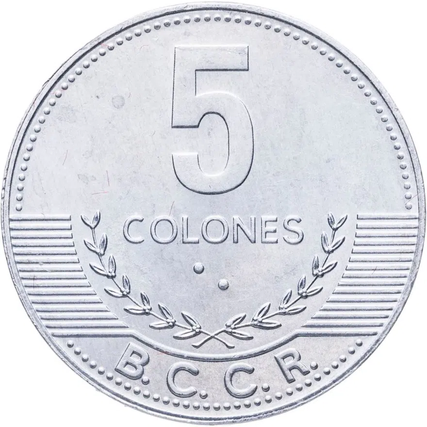 Коста-Рика 5 колонов (colones) 2008