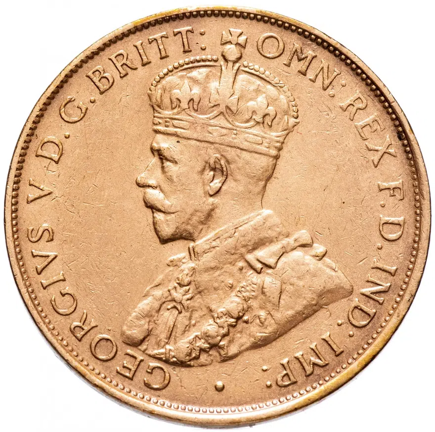 Австралия 1 пенни (penny) 1935, реверс