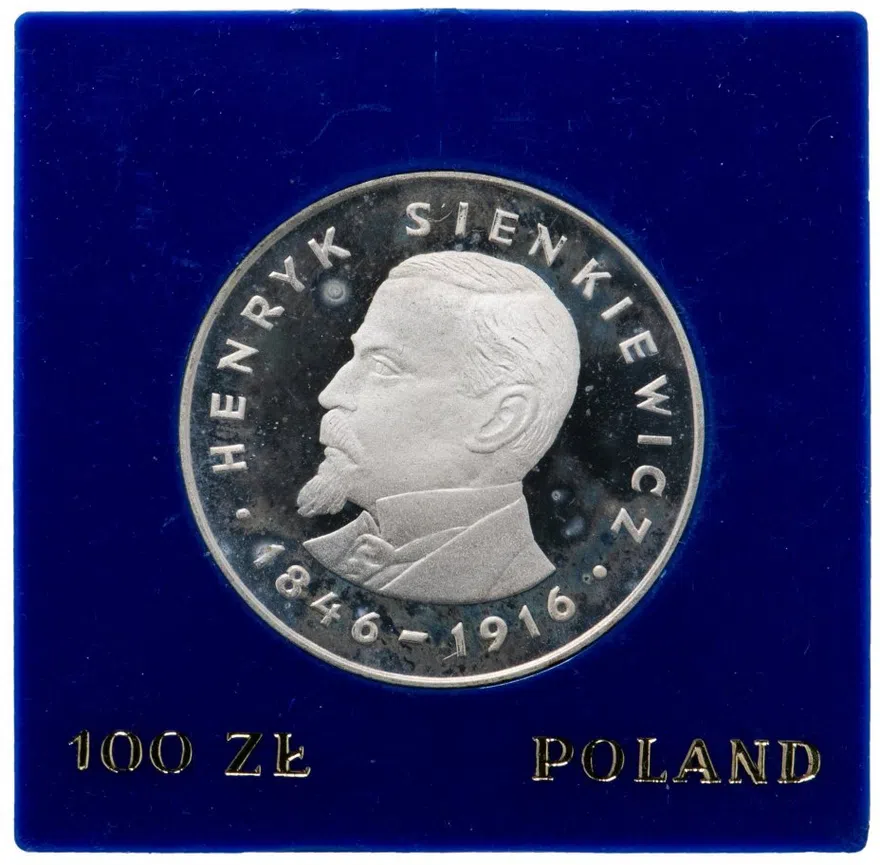 Польша 100 злотых (zlotych) 1977 "130 лет со дня рождения Генрика Сенкевича"