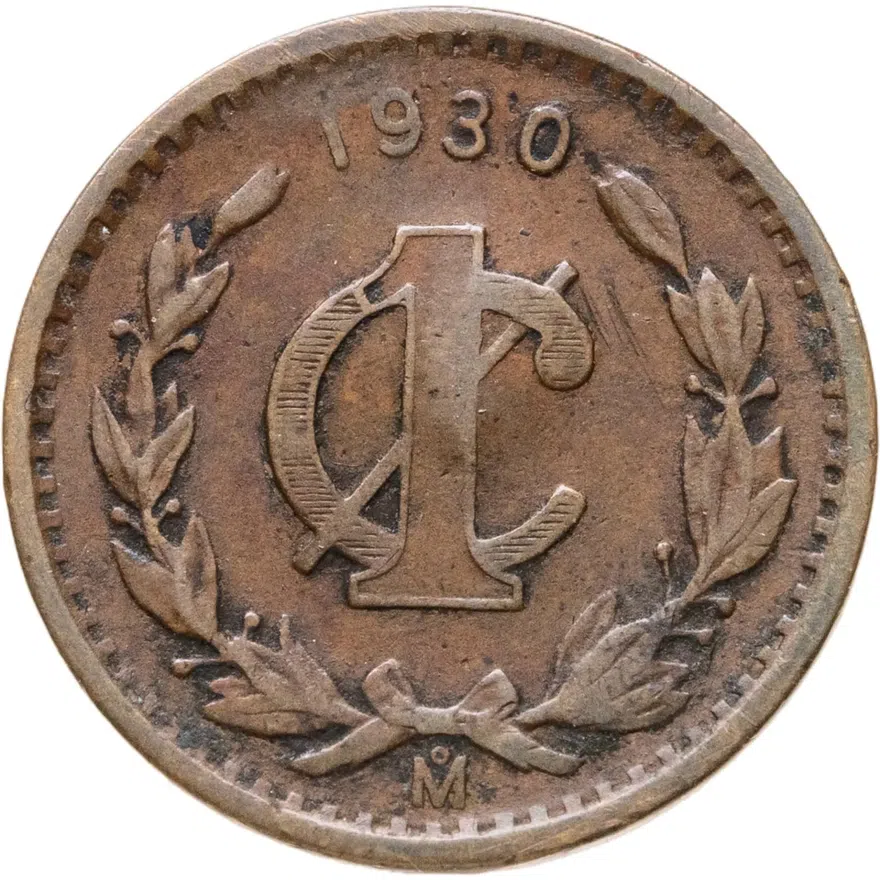 Мексика 1 сентаво (centavo) 1930, реверс
