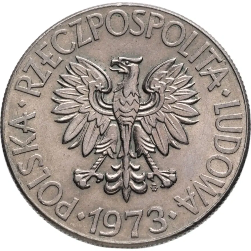 Польша 10 злотых (zlotych) 1973  Тадеуш Костюшко, реверс