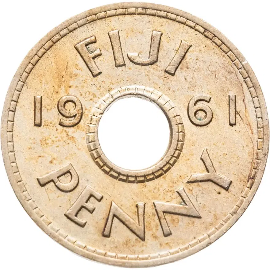 Фиджи 1 пенни (penny) 1961, реверс