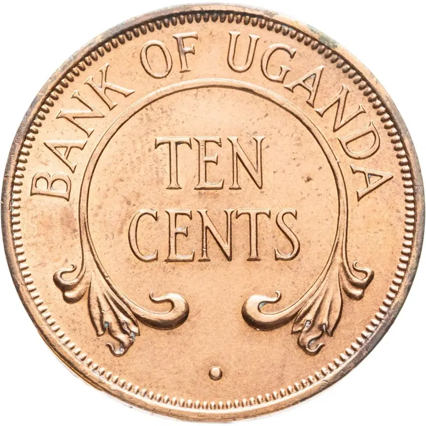 Уганда 10 центов (cents) 1944
