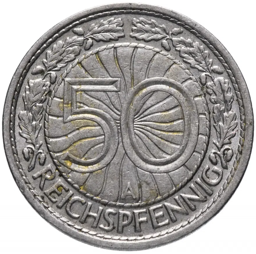Германия (Веймарская республика) 50 рейхспфеннигов (reichspfennig) 1931, реверс