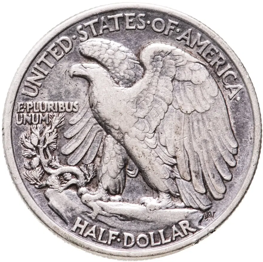 США 50 центов (1/2 доллара, half dollar) 1938 Без отметки монетного двора, аверс