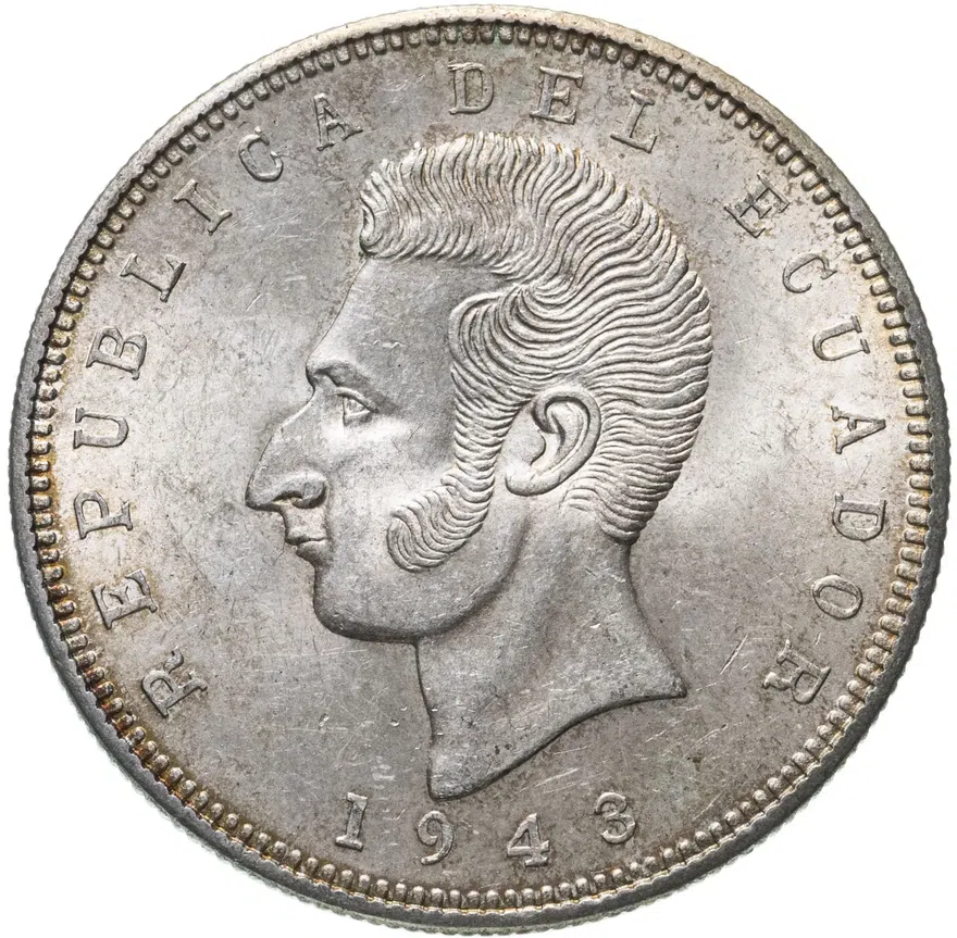 Эквадор 5 сукре (sucres) 1943