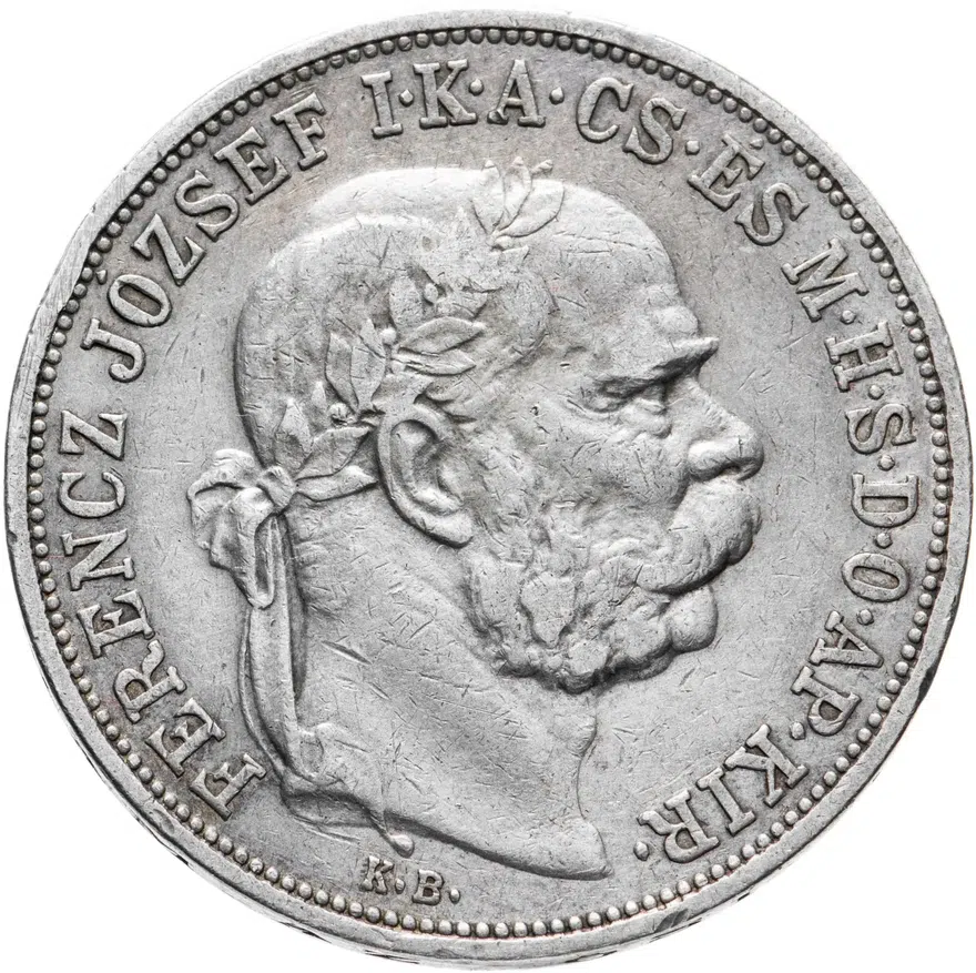 Венгрия 5 крон (corona) 1907, реверс