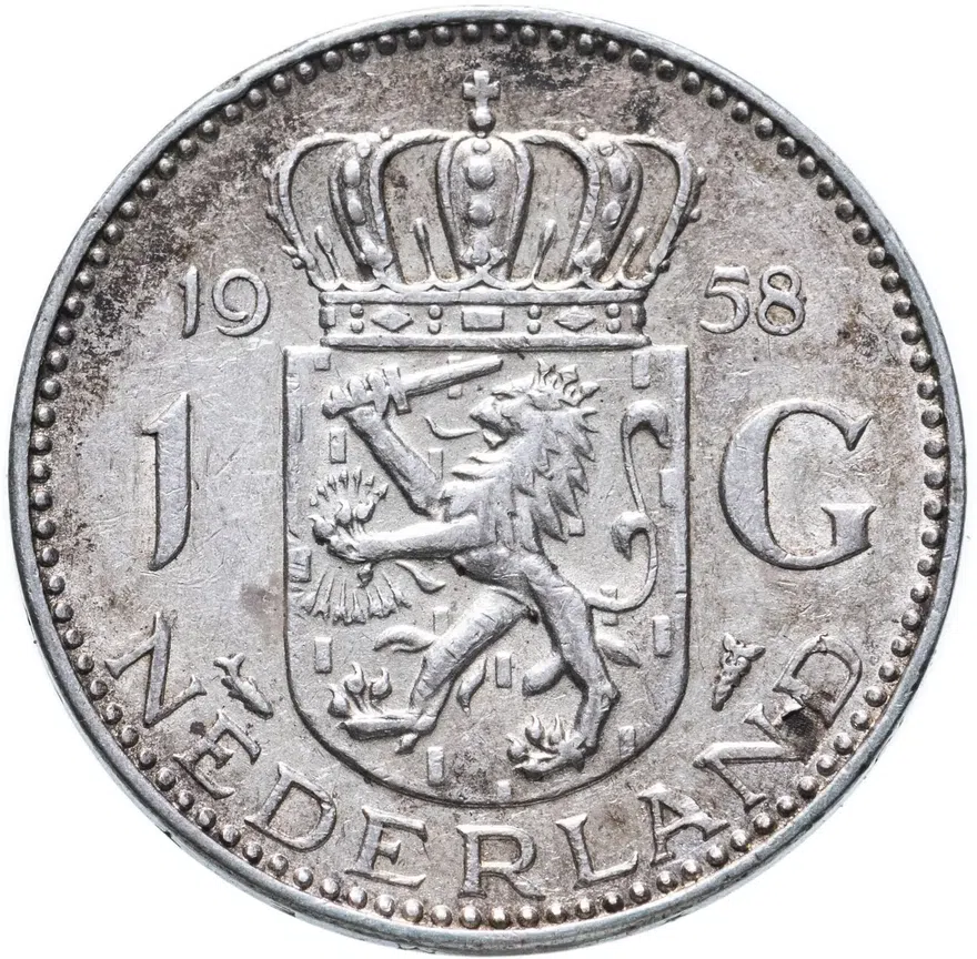 Нидерланды 1 гульден (gulden) 1958