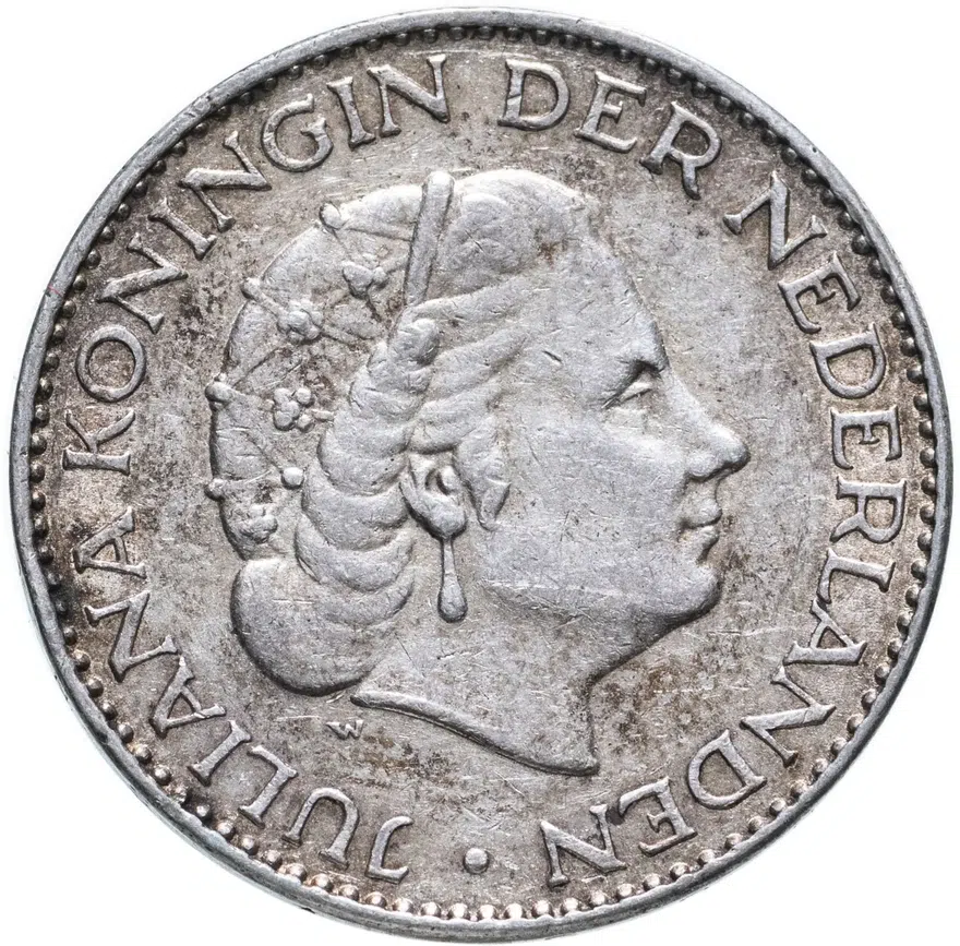 Нидерланды 1 гульден (gulden) 1958, реверс