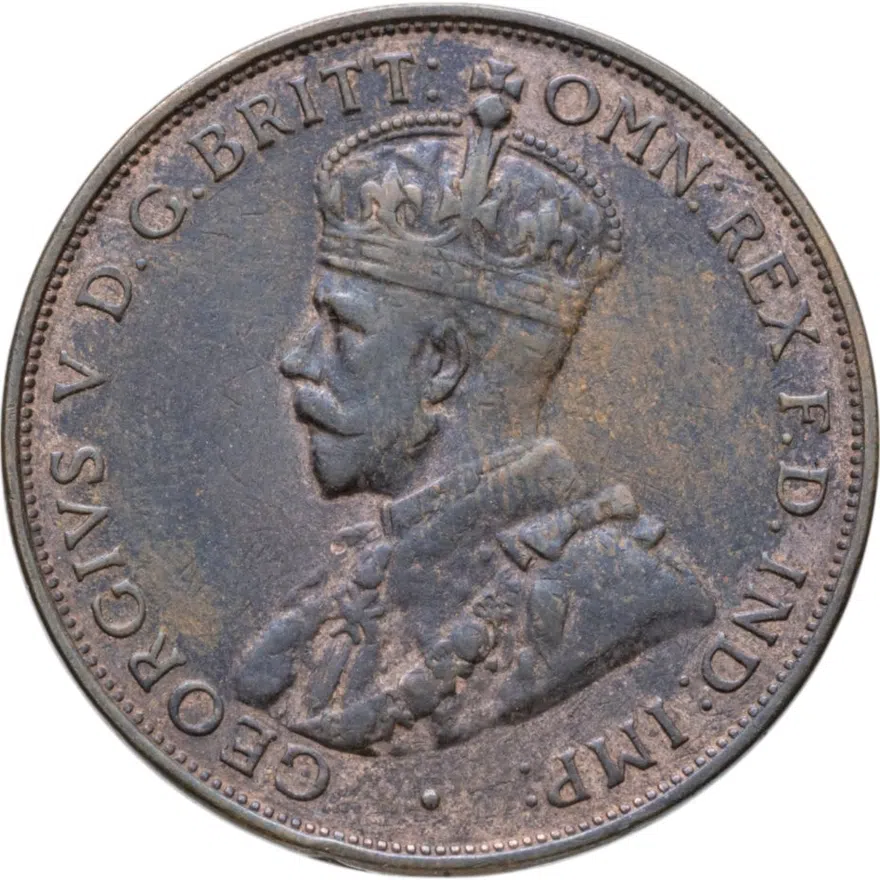 Австралия 1 пенни (penny) 1932, аверс