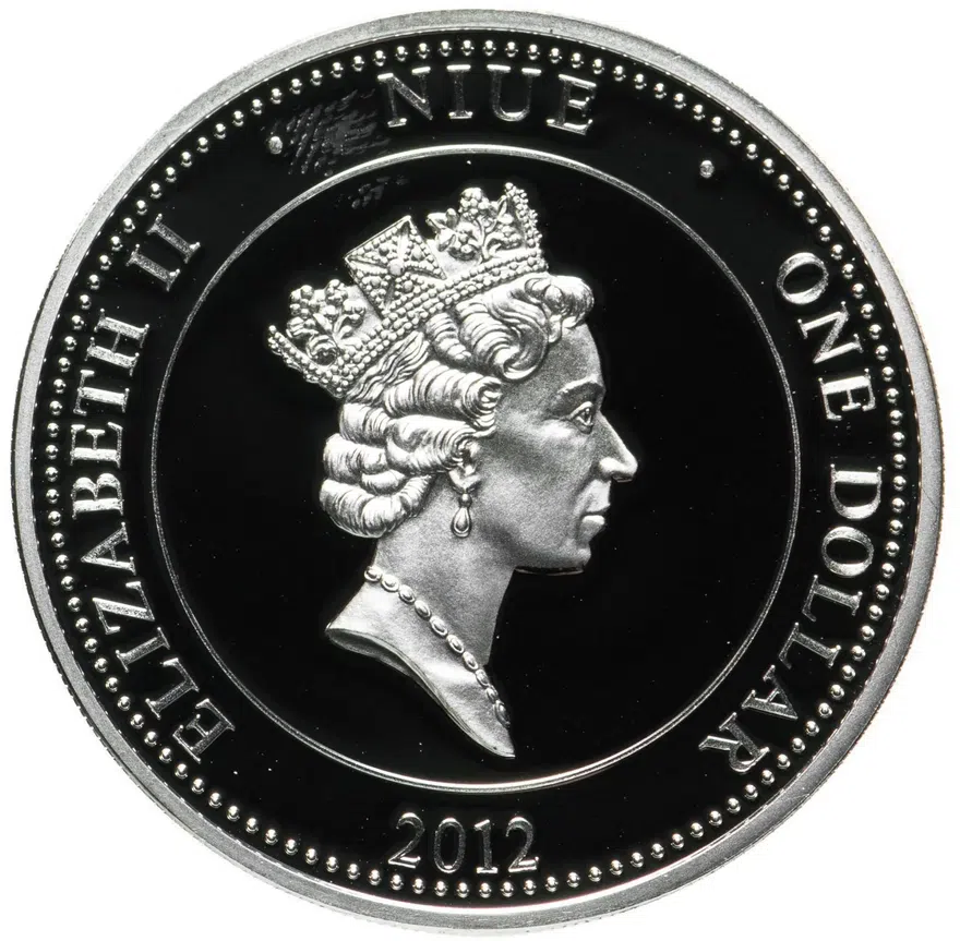 Ниуэ 1 доллар 2012 "Война 1812 года - Полководцы Русской армии: Кутузов", реверс