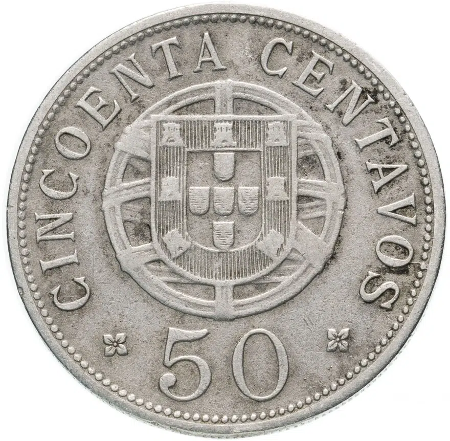Ангола 50 сентаво (centavos) 1927, реверс