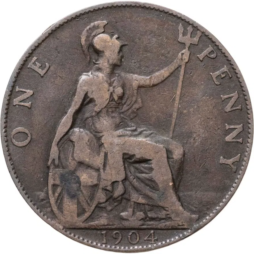 Великобритания 1 пенни (penny) 1904