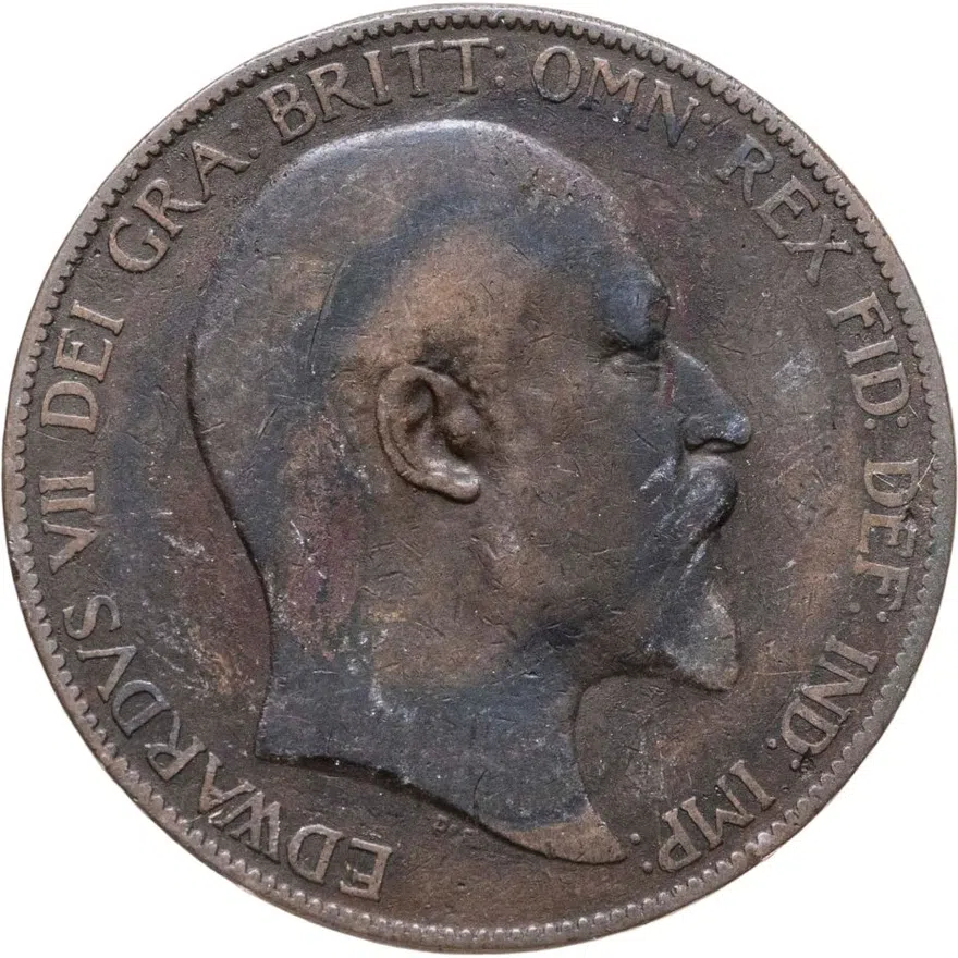 Великобритания 1 пенни (penny) 1904, реверс