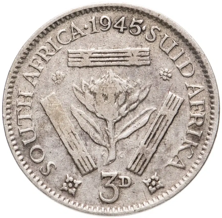 ЮАР 3 пенса 1945 Георг VI