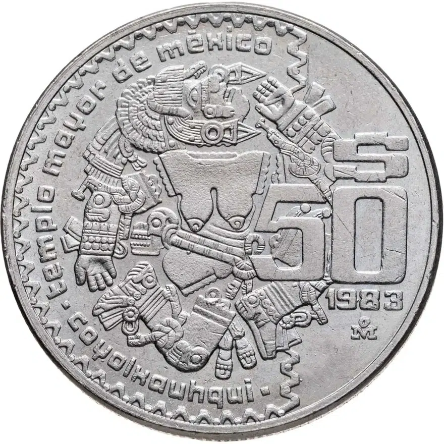 Мексика 50 песо (pesos) 1983, аверс