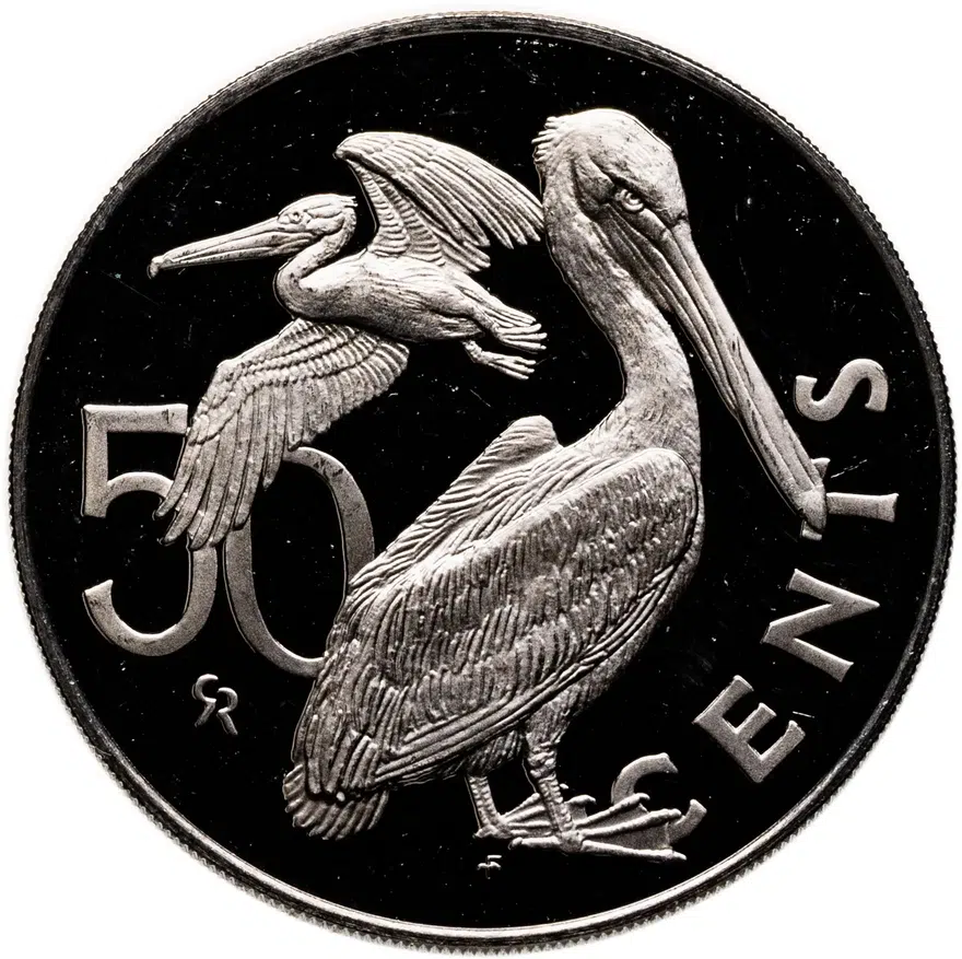 Британские Виргинские острова 50 центов (cents) 1975
