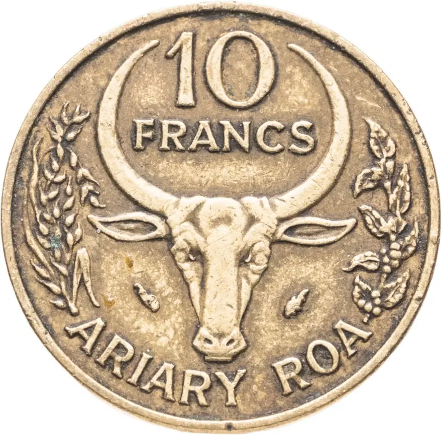 Мадагаскар 10 франков (francs) 1979