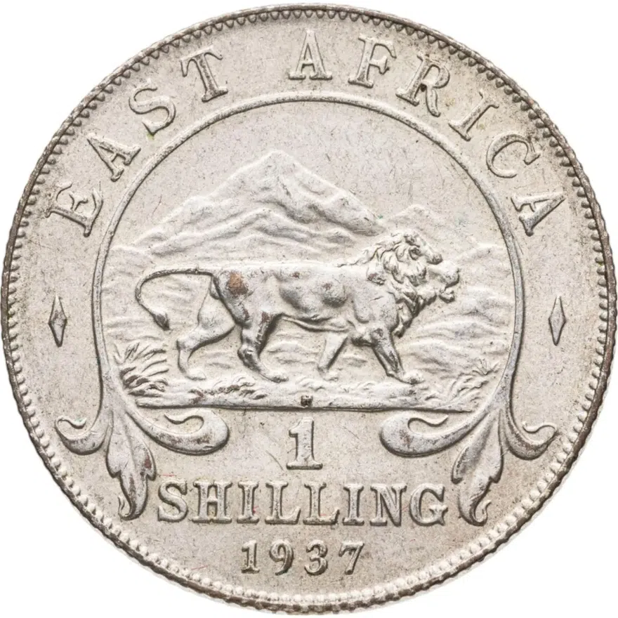 Британская Восточная Африка 1 шиллинг (shilling) 1937, аверс
