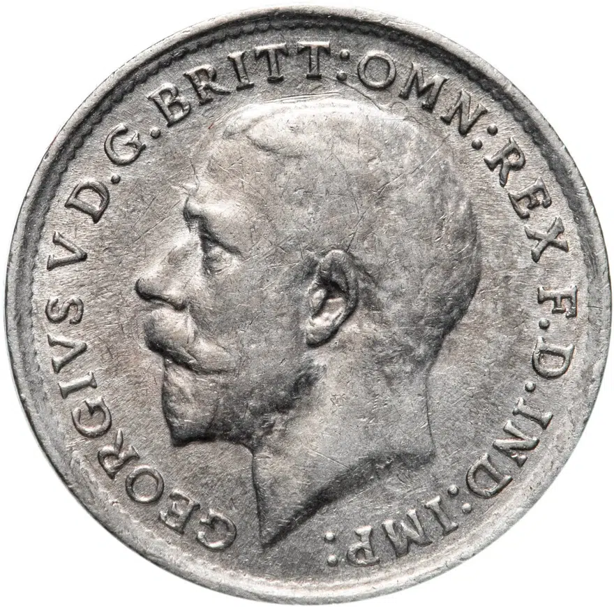 Великобритания 3 пенса (pence) 1919, реверс