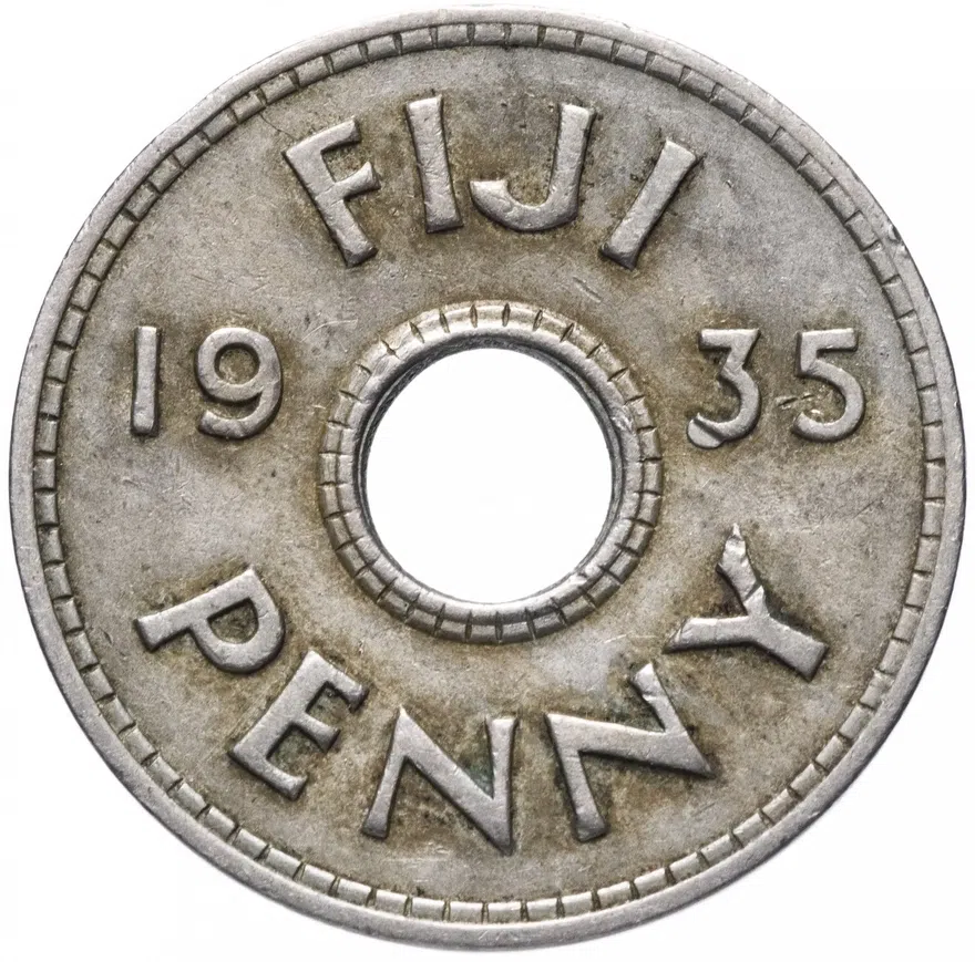 Фиджи 1 пенни (penny) 1935, реверс