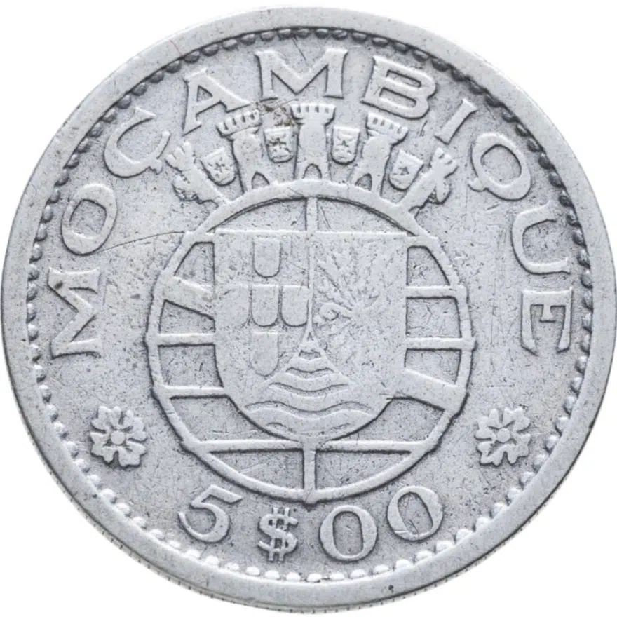Мозамбик 5 эскудо (escudos) 1960, реверс