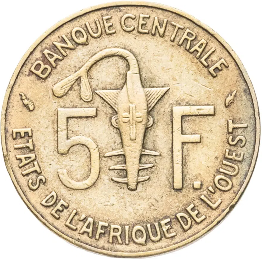 Западная Африка (BCEAO) 5 франков (francs) 1984