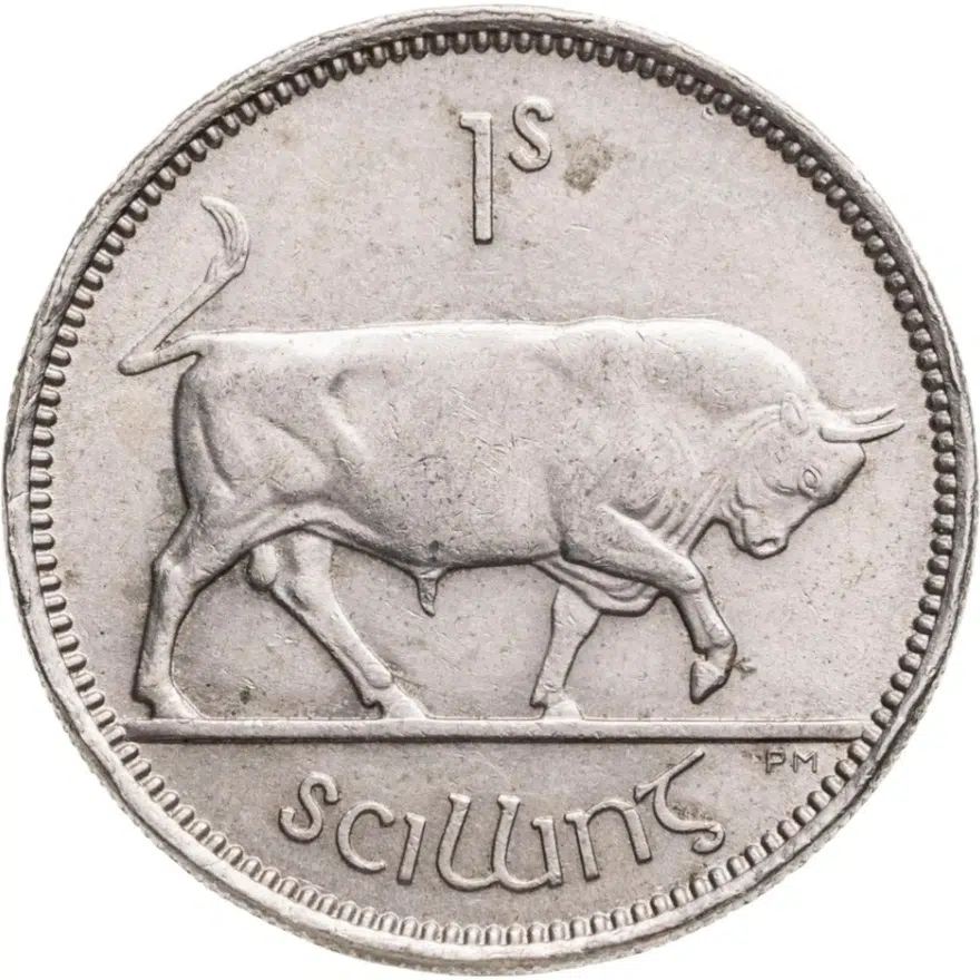 Ирландия 1 шиллинг (shilling) 1951, реверс