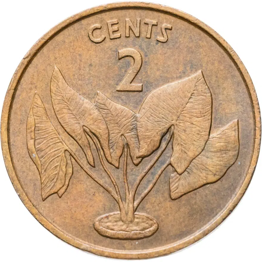 Кирибати 2 цента (cents) 1979, реверс