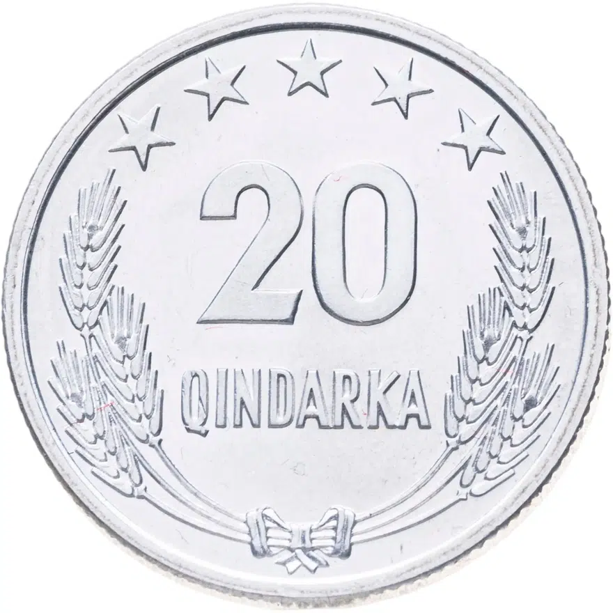 Албания 20 киндарок (qindarka) 1969  25 лет Освобождению