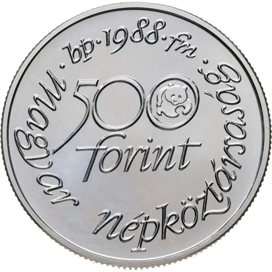 Венгрия 500 форинтов (forint) 1988  Всемирный фонд дикой природы