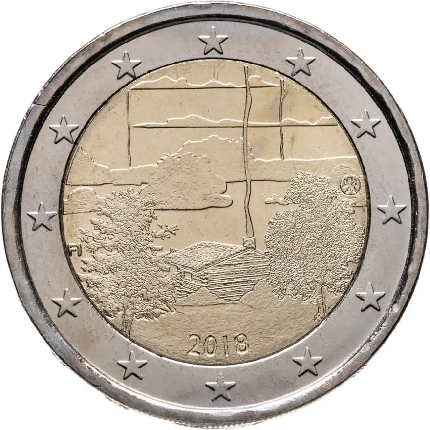 Финляндия 2 евро (euro) 2018 Сауна, аверс