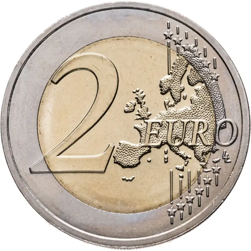Франция 2 евро 2017 100 лет со дня смерти Огюста Родена, реверс