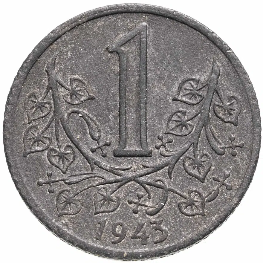 Богемия и Моравия 1 крона (koruna) 1943