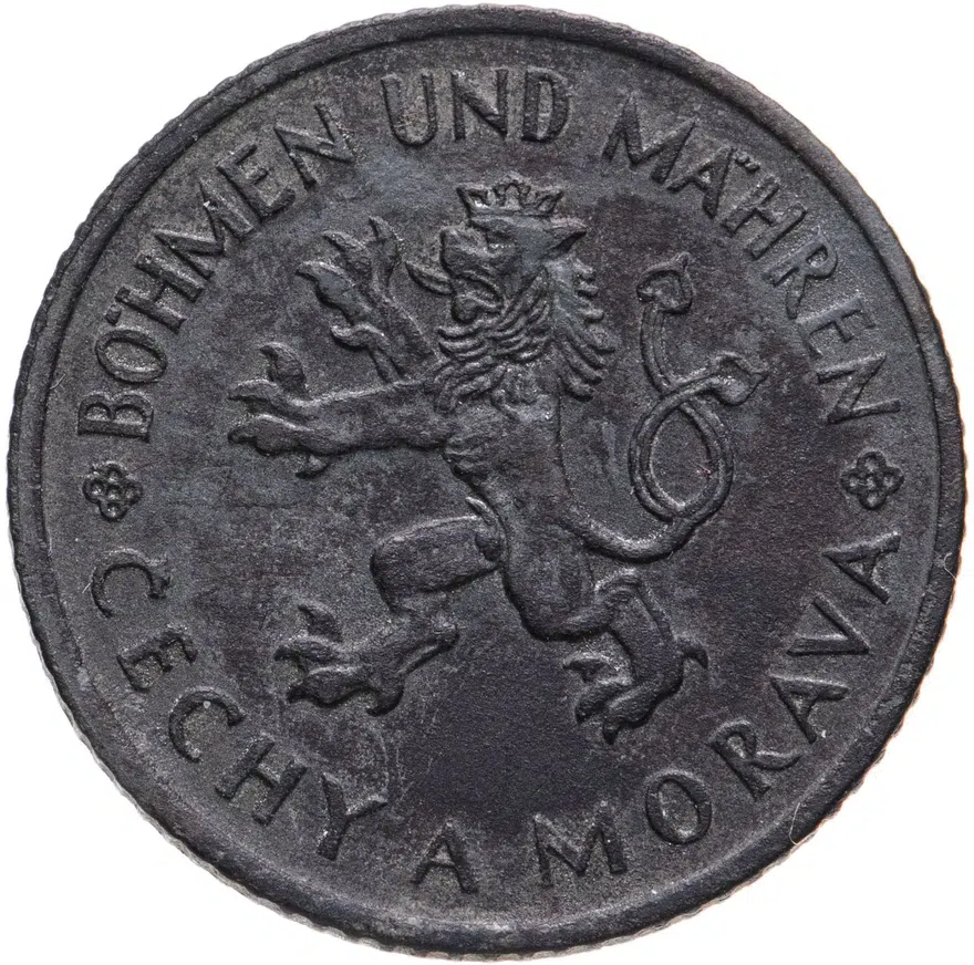 Богемия и Моравия 1 крона (koruna) 1942, реверс