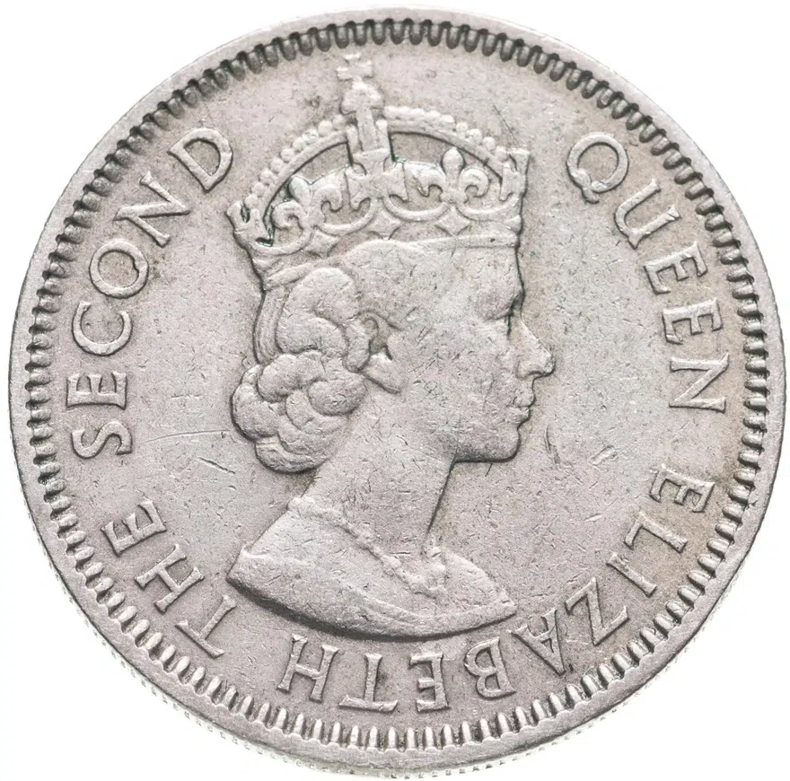 Восточные Карибы 25 центов (cents) 1965, реверс