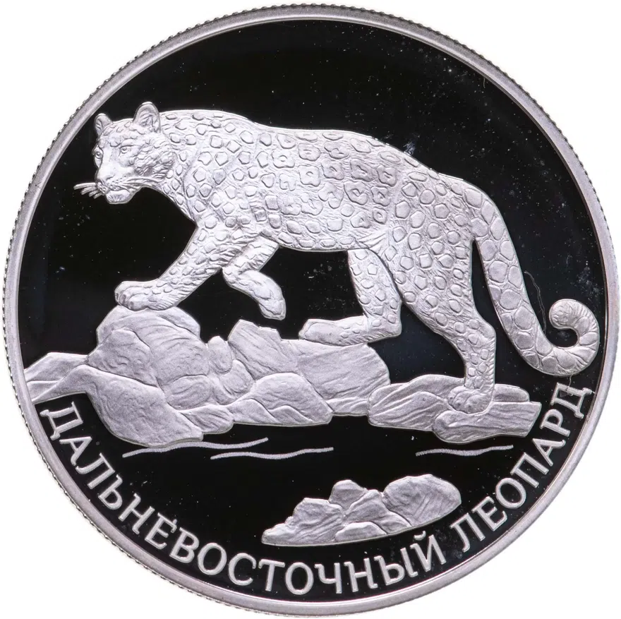 2 рубля 2019 СПМД Дальневосточный леопард, аверс