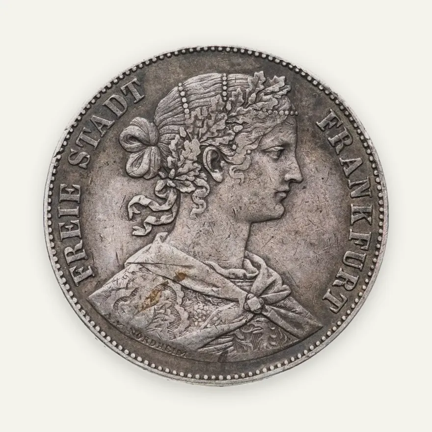 Франкфурт 1 союзный талер (vereinstaler) 1860