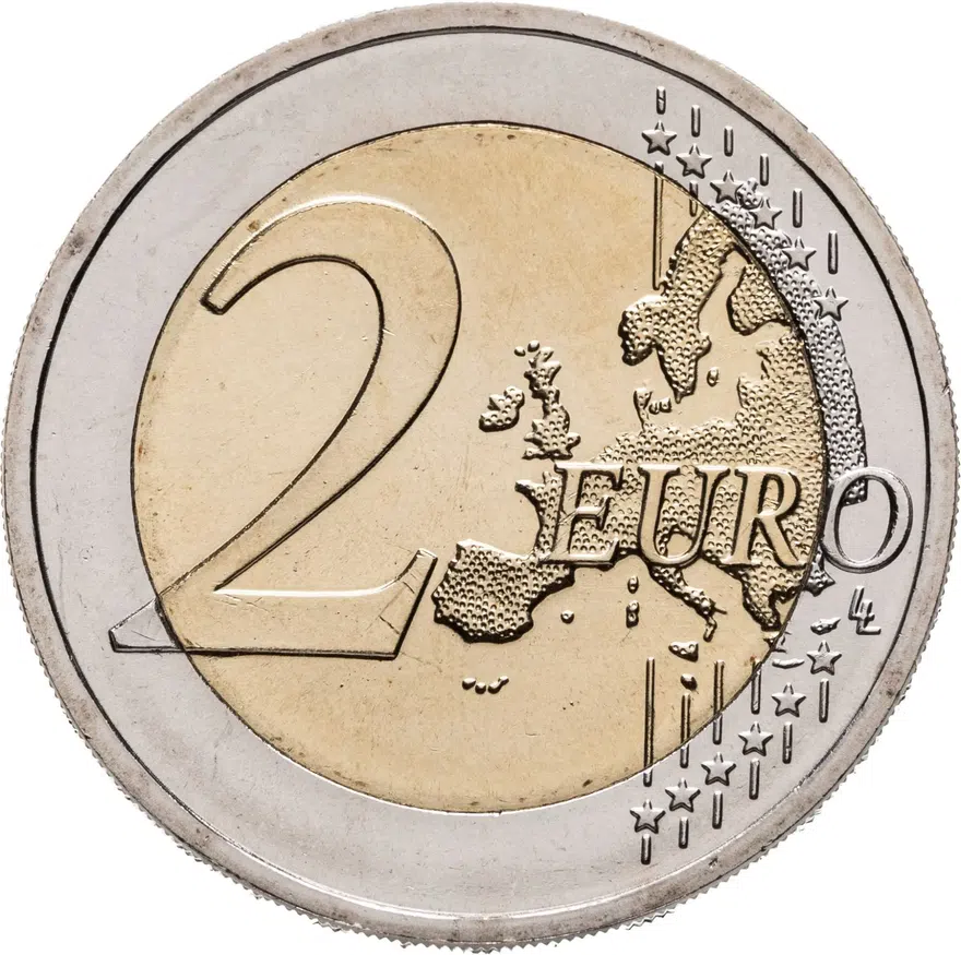 Германия 2 евро (euro) 2022 Федеральная земля Тюрингия - замок Вартбург, знак монетного двора "А" - Берлин, реверс