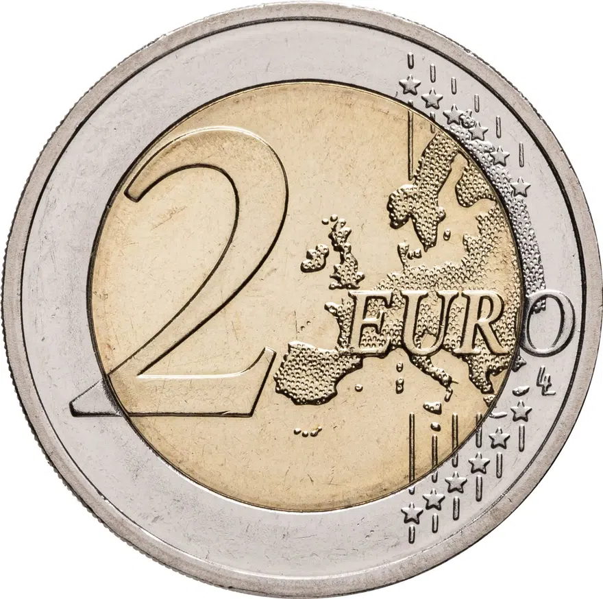 Германия 2 евро (euro) 2022 Федеральная земля Тюрингия - замок Вартбург, знак монетного двора "F", реверс