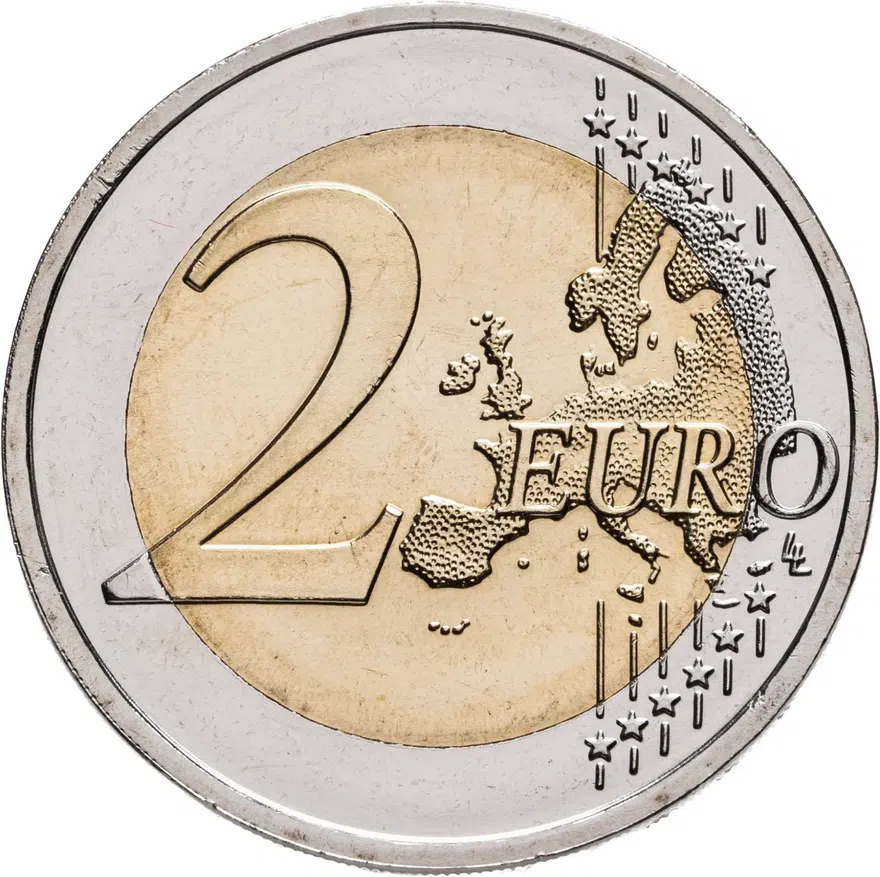 Германия 2 евро (euro) 2022 Федеральная земля Тюрингия - замок Вартбург, знак монетного двора "G", реверс