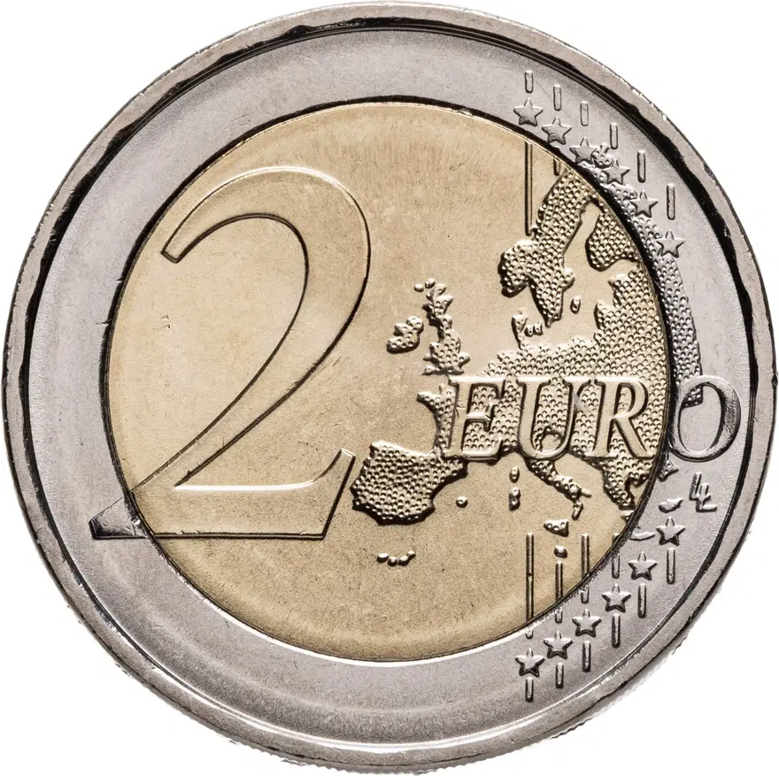 Германия 2 евро (euro) 2022 Федеральная земля Тюрингия - замок Вартбург, знак монетного двора "J", реверс