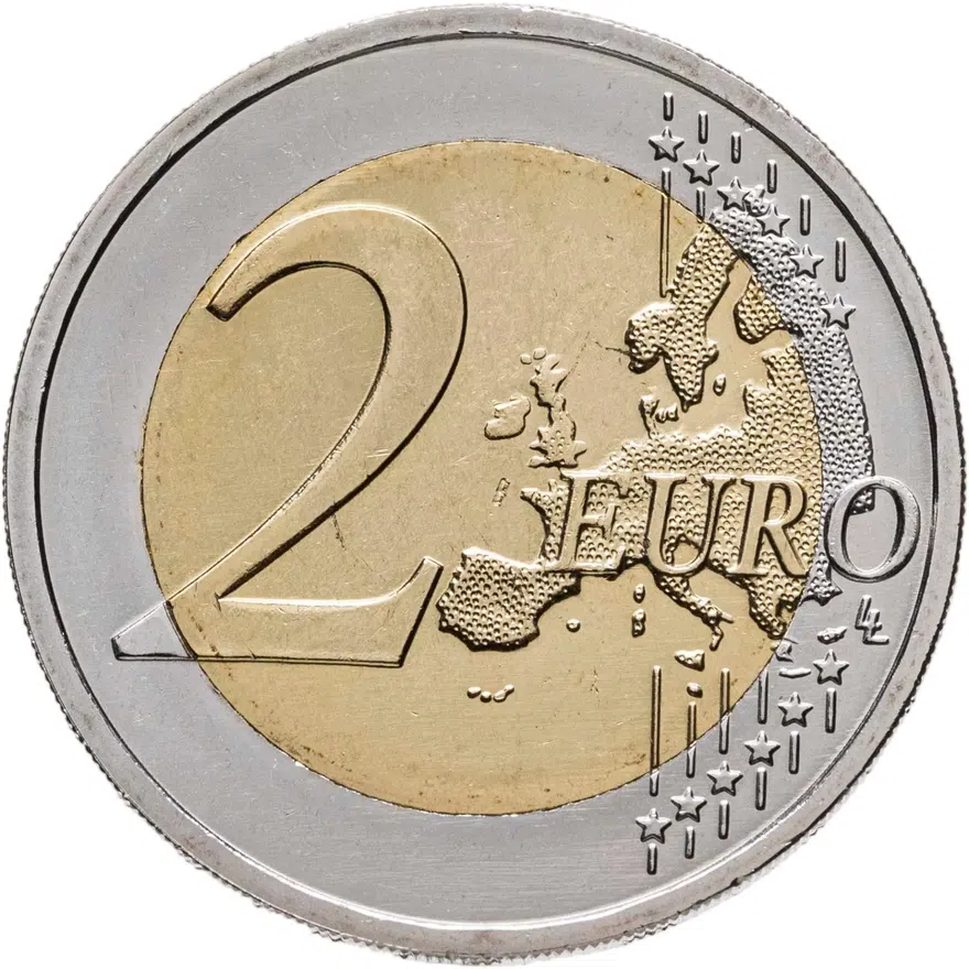 Германия 2 евро (euro) 2022 35 лет программы Erasmus, знак монетного двора "А" - Берлин, реверс