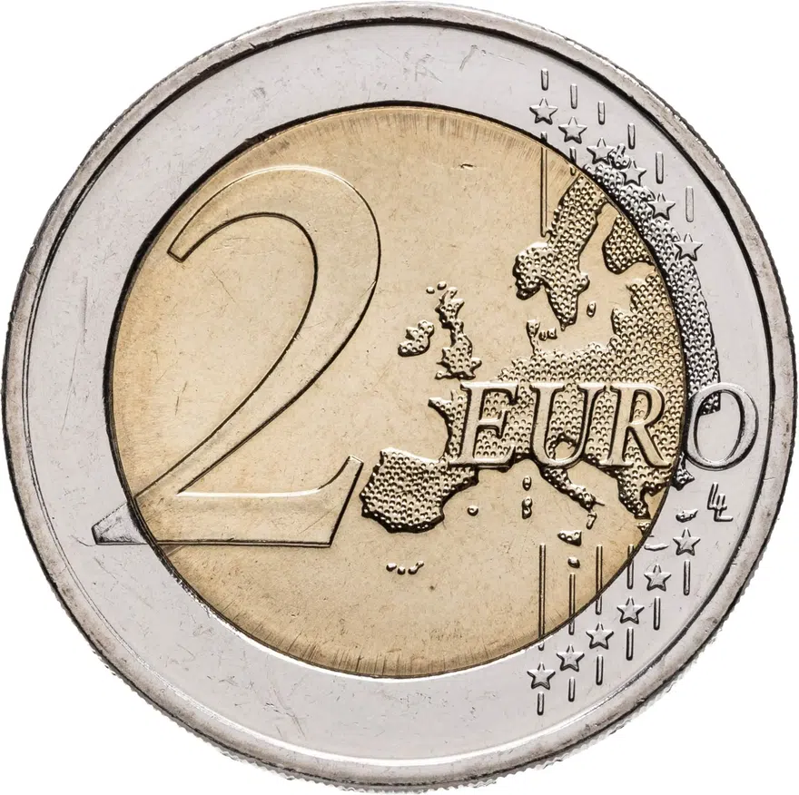 Германия 2 евро (euro) 2021 Федеральная земля Саксония-Анхальт - Магдебургский собор, знак монетного двора "D" - Мюнхен, реверс