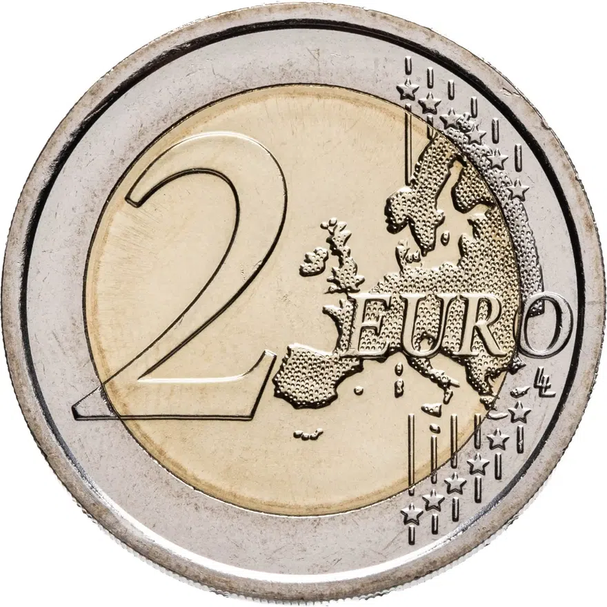 Италия 2 евро (euro) 2021 150 лет объявления Рима столицей Италии, реверс