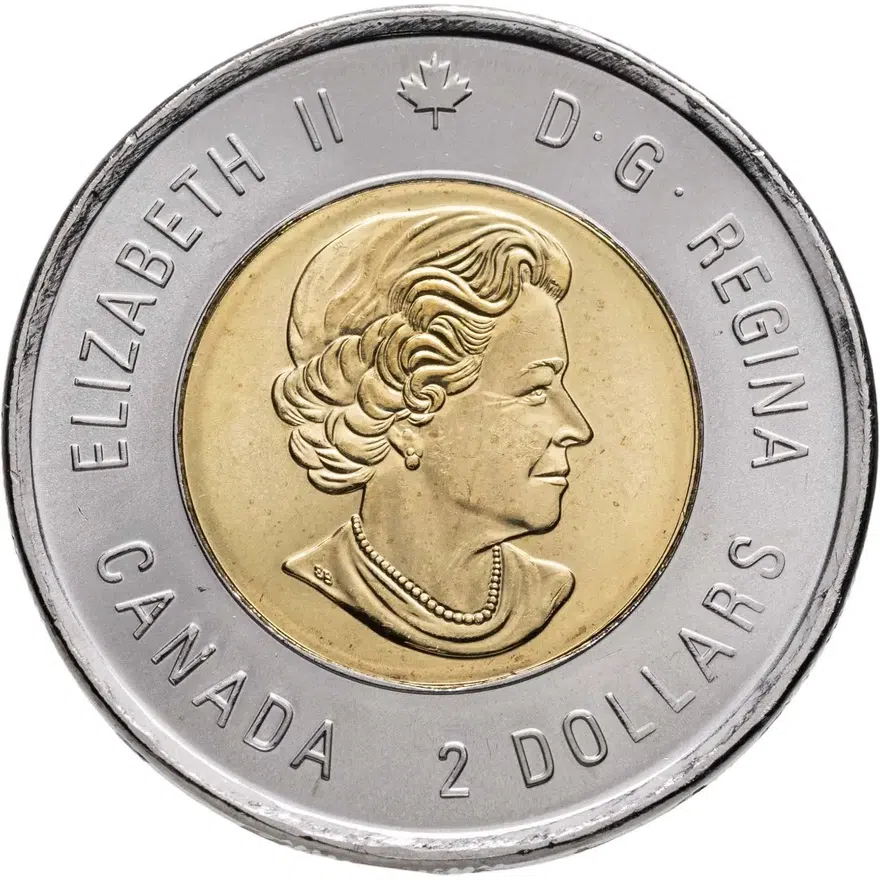 Канада 2 доллара (dollar) 2020 "100 лет со дня рождения Билла Рида", реверс