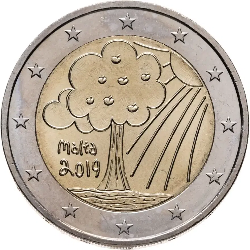 Мальта 2 евро (euro) 2019 Природа и окружающая среда, аверс