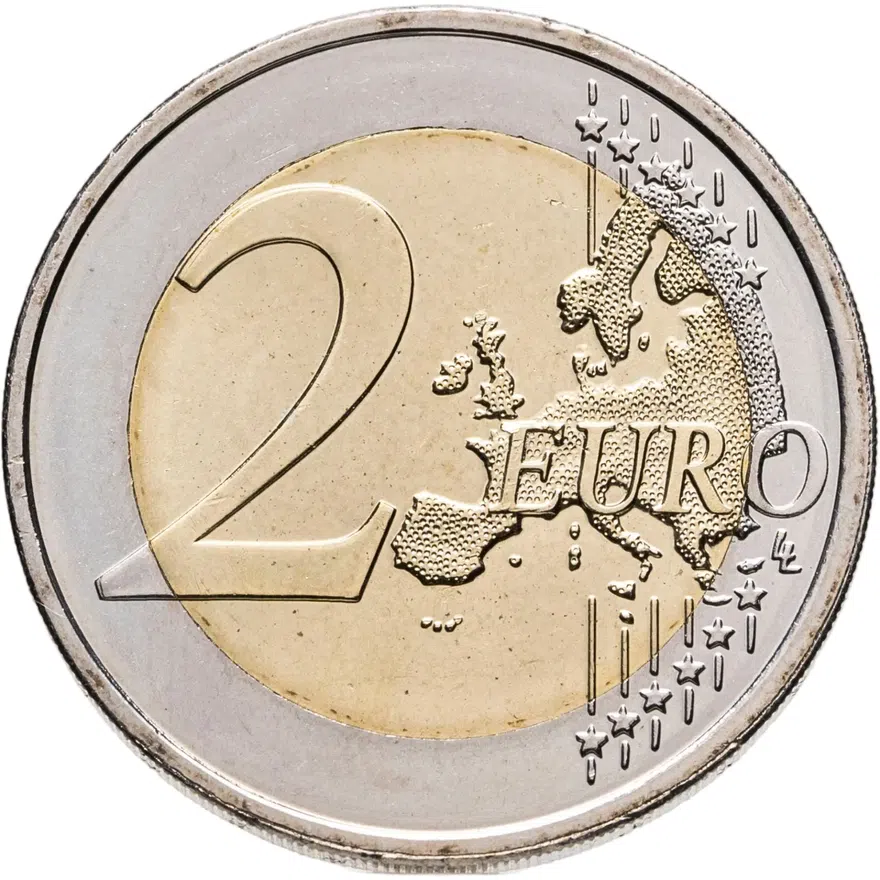 Словакия 2 евро 2022 "300 лет постройке первой атмосферной паровой машины в континентальной Европе", реверс